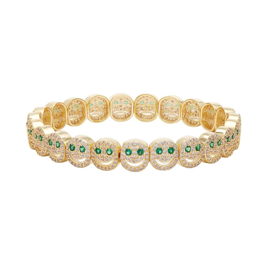Lisa Gozlan BR030 Smiley Face Bracelet